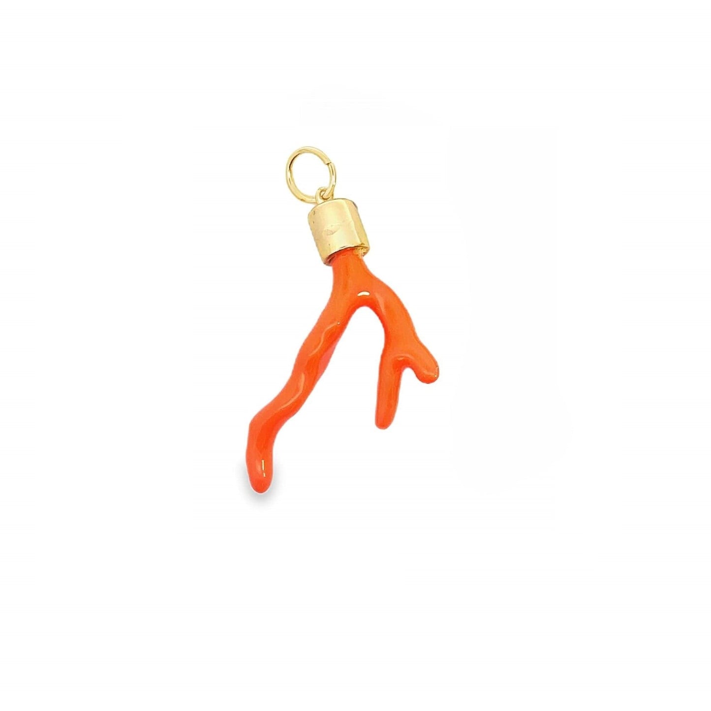 Enamel Coral Pendant
