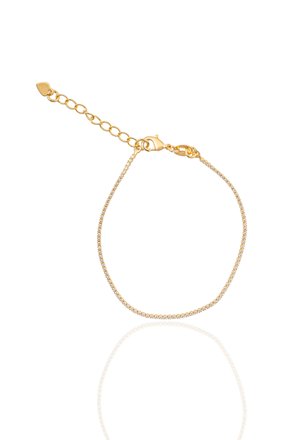 1mm Micro CZ Tennis Bracelet