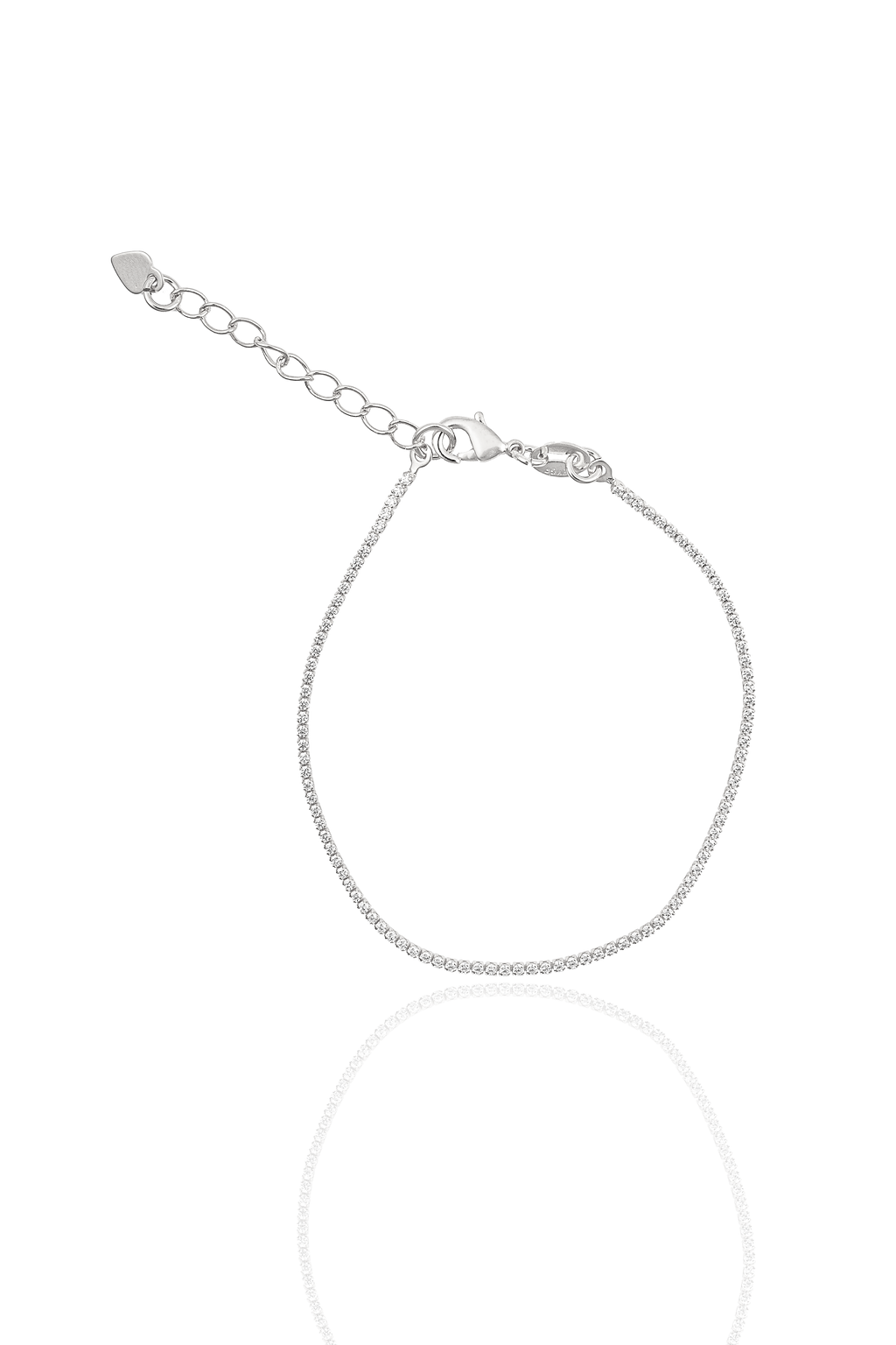 1mm Micro CZ Tennis Bracelet