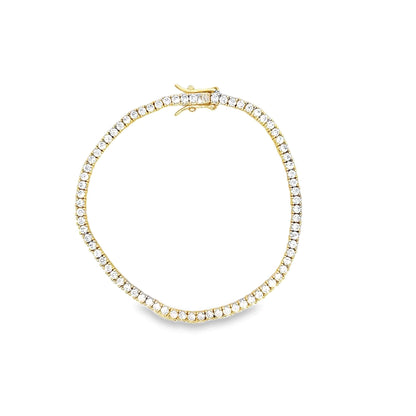 2mm Tennis Basket CZ Bracelet