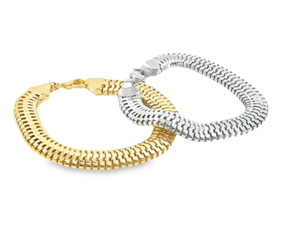 10mm Round Snake Chain Bracelet