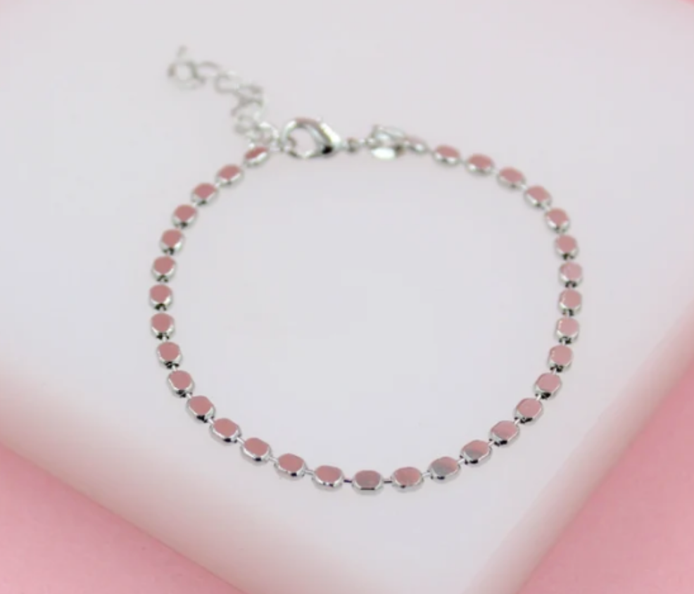 3mm Flat Ball Disc Bracelet