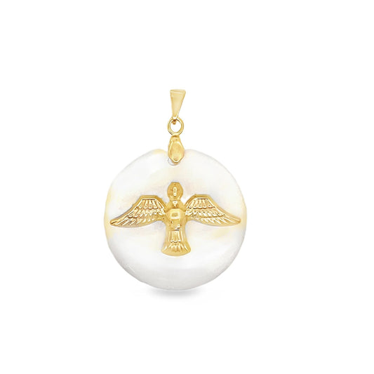Round Dove Pendant