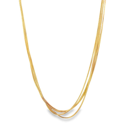 Smooth Quadruple Snake Box Bracelet