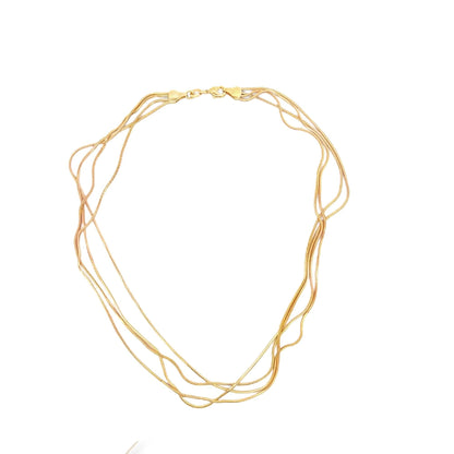 Smooth Quadruple Snake Box Bracelet