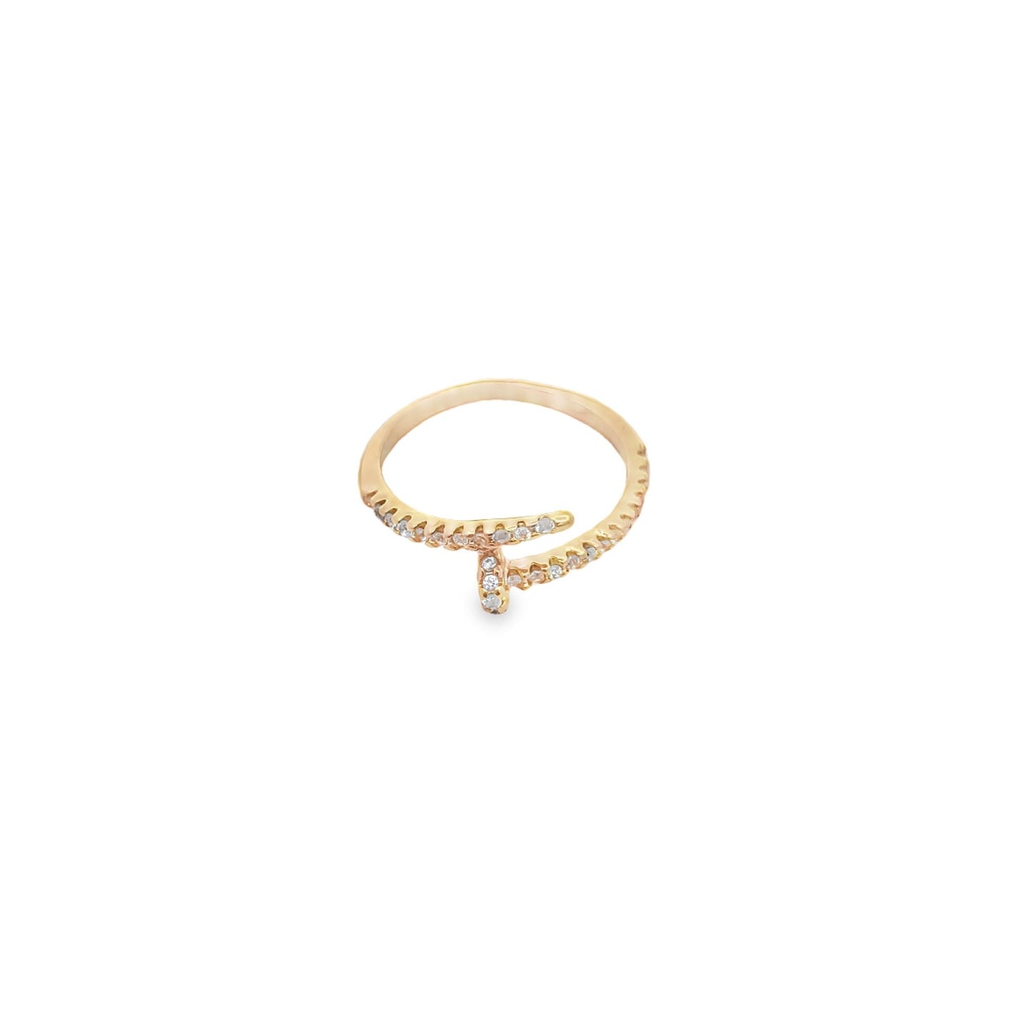 CZ Nail Cuff Ring