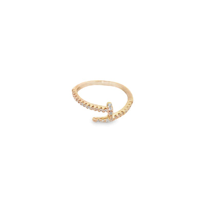 CZ Nail Cuff Ring