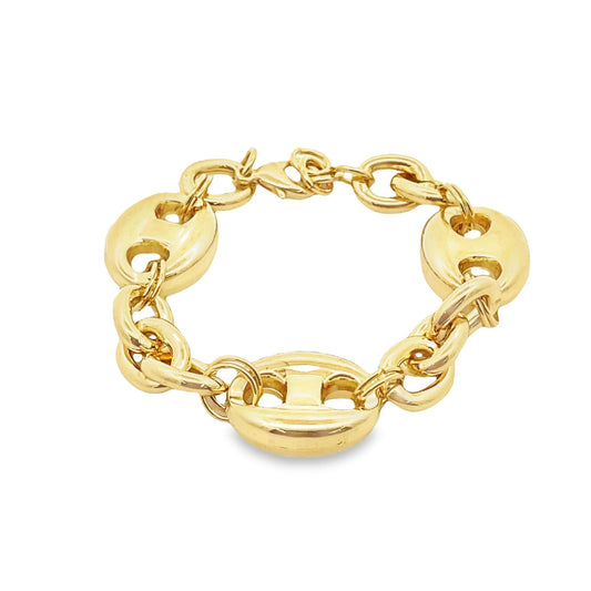 18K Gold Filled Mariner Link Bracelet