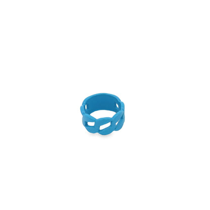 Curb Colorful Enamel Ring