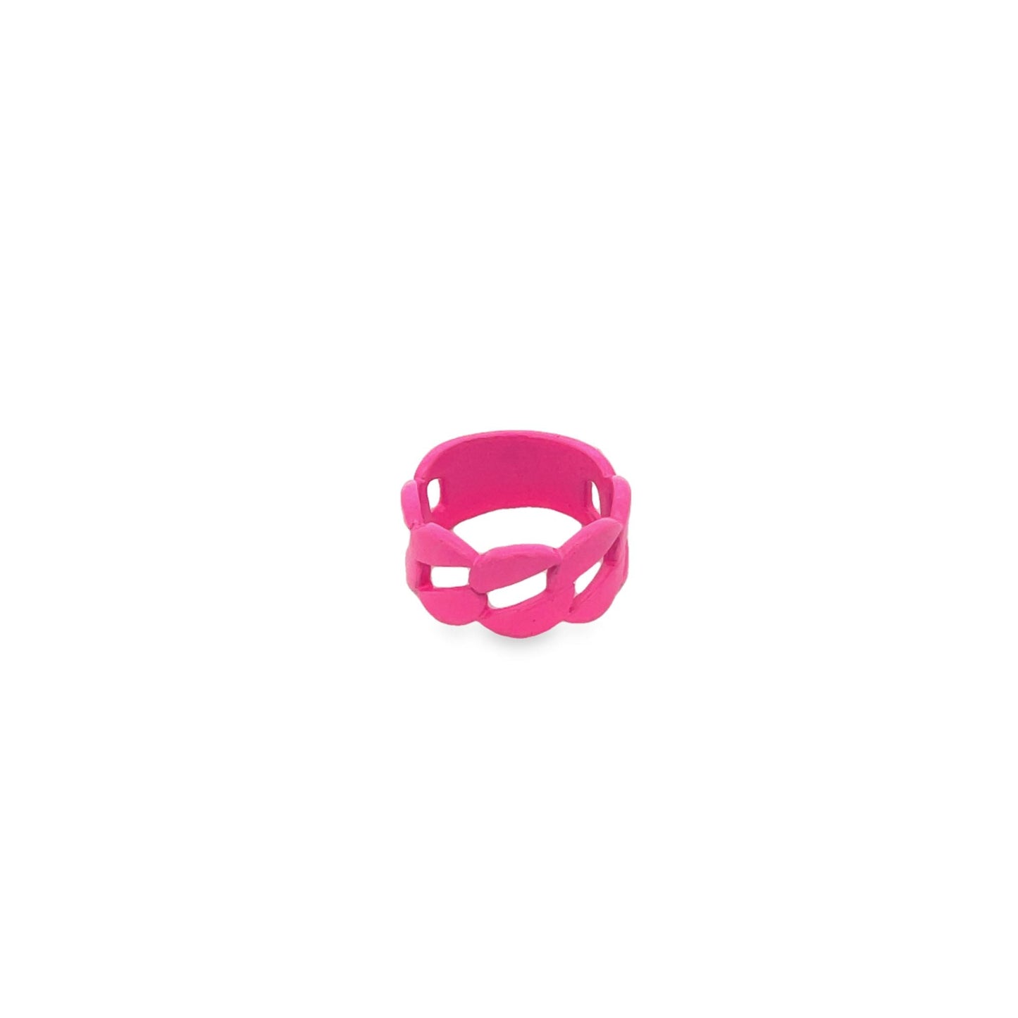 Curb Colorful Enamel Ring