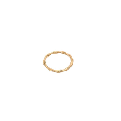 Minimalist Twisted Rope Ring