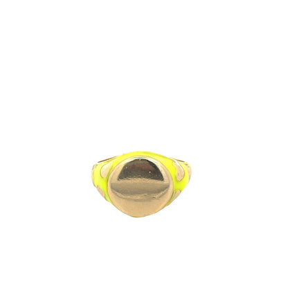 Enamel Ring Adjustable Stackable Rings
