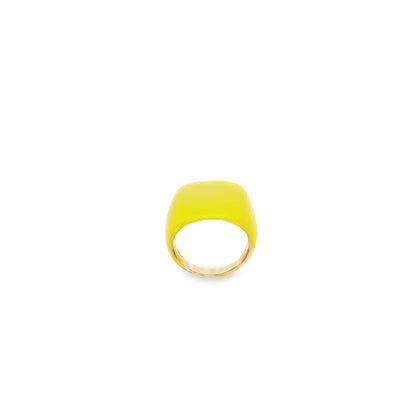 Colorful Enamel Dome Ring