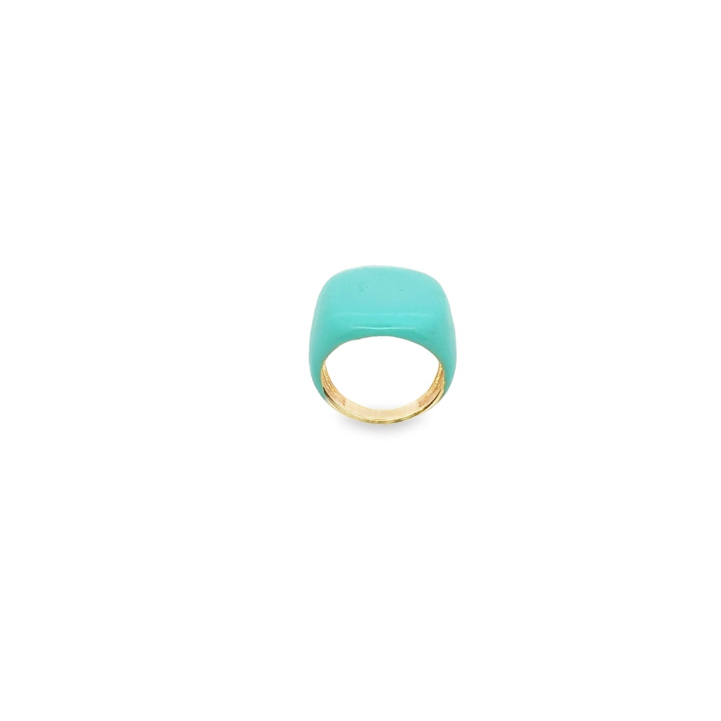 Colorful Enamel Dome Ring