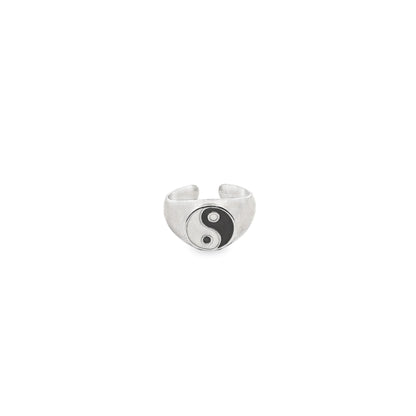 Ying Yang Enamel Ring