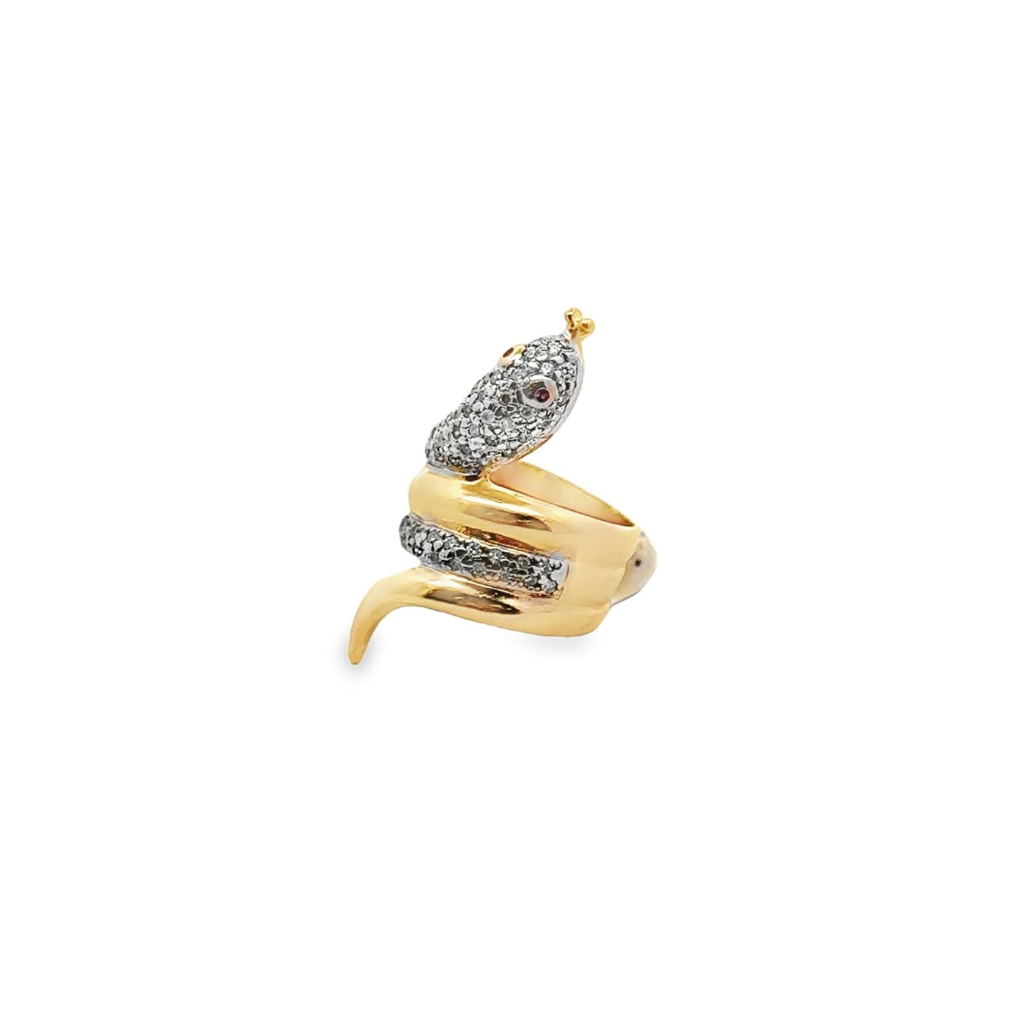 CZ Snake Ring