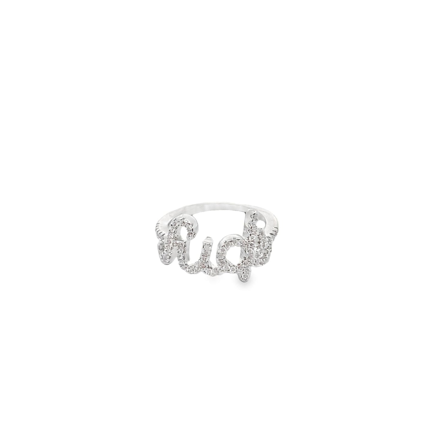 CZ Paved F*ck / Love Ring