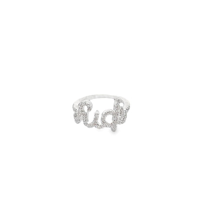 CZ Paved F*ck / Love Ring