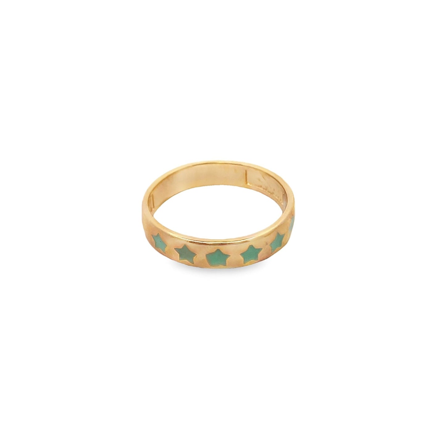 Enamel Stars Ring Band