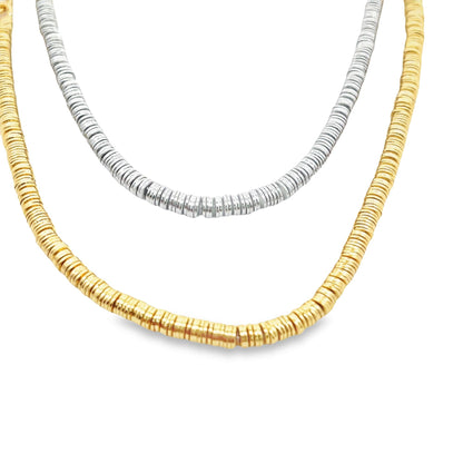 3mm Gold Flat Disc Bracelet