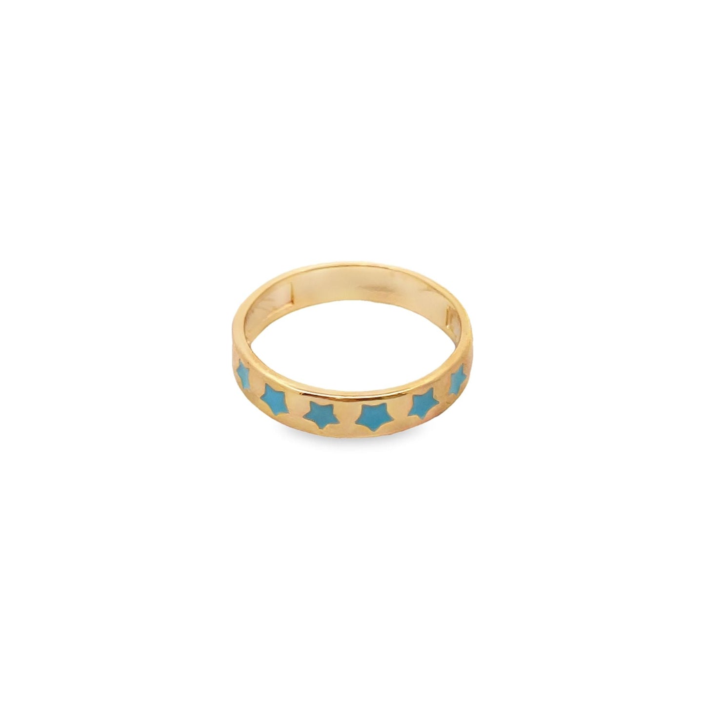 Enamel Stars Ring Band