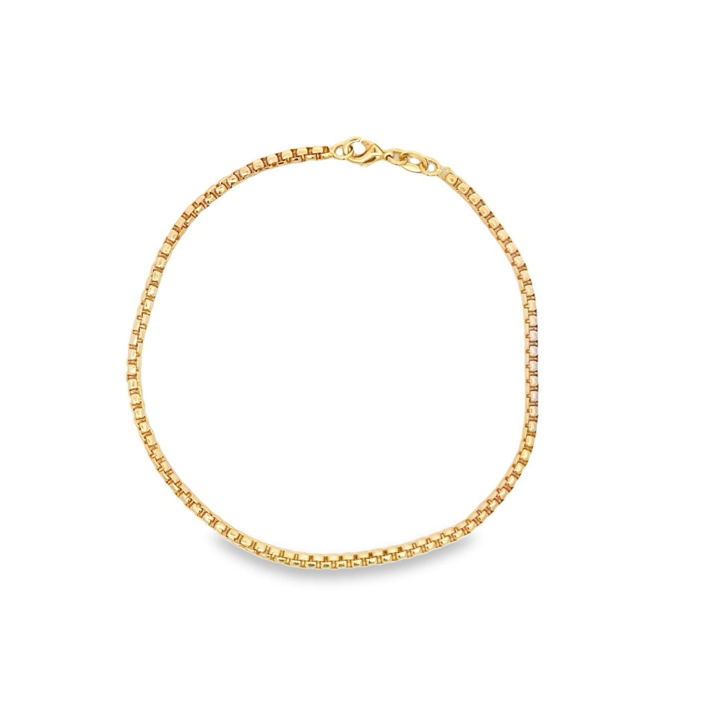 Rounded 2mm Box Bracelet