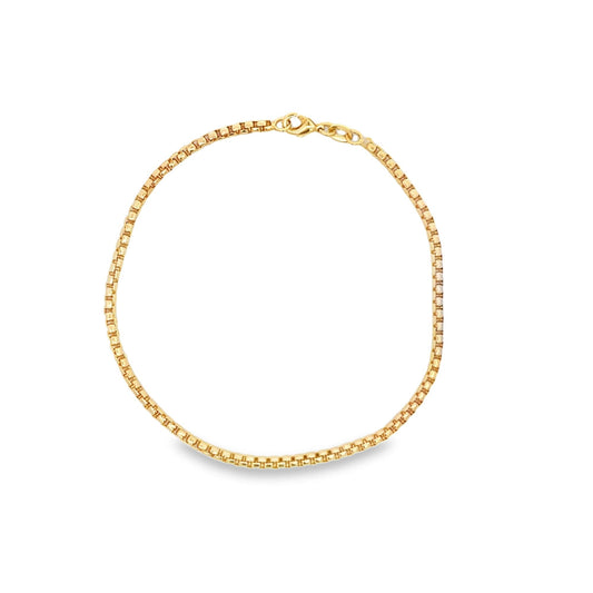 Rounded 2mm Box Bracelet