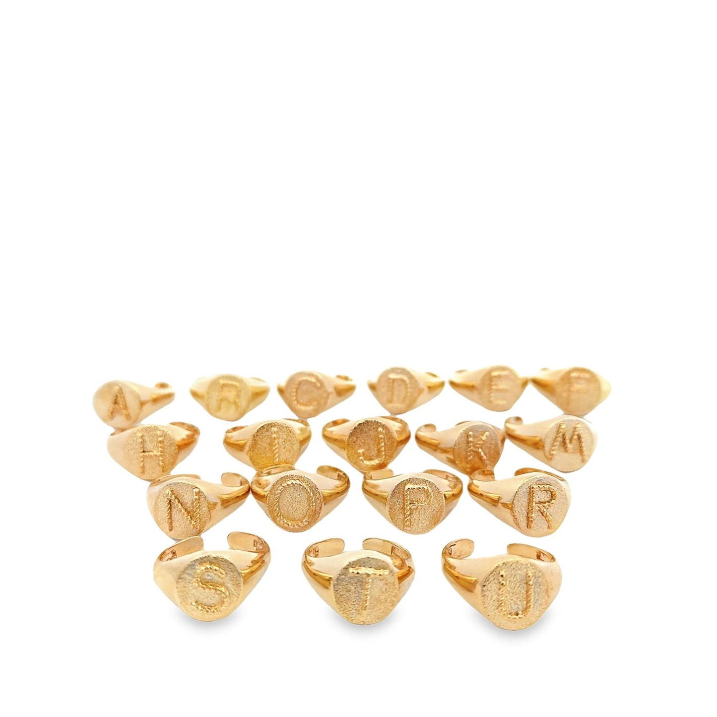 Name Initial Personalized Name Letter Ring