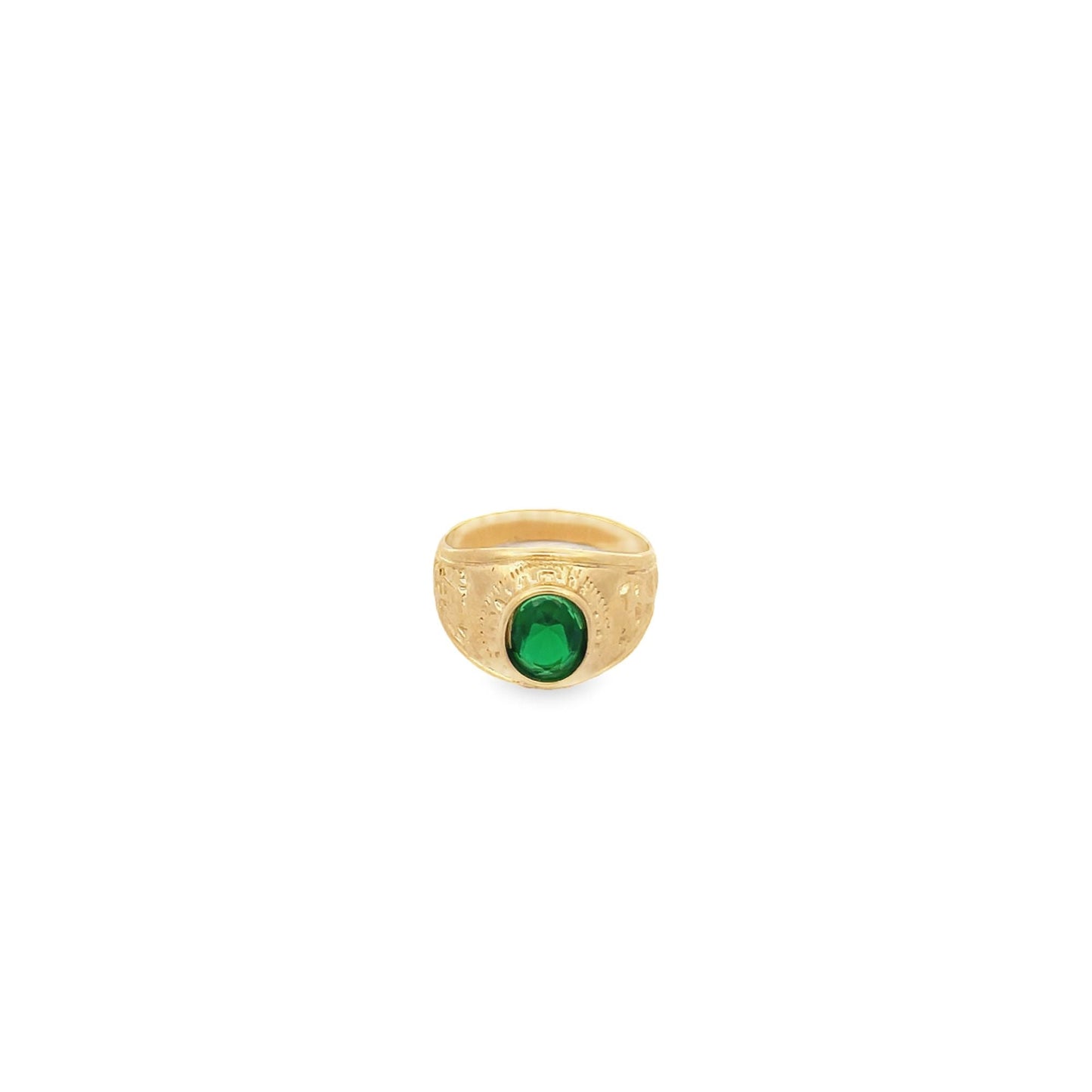 Thick Ring Band With Stone