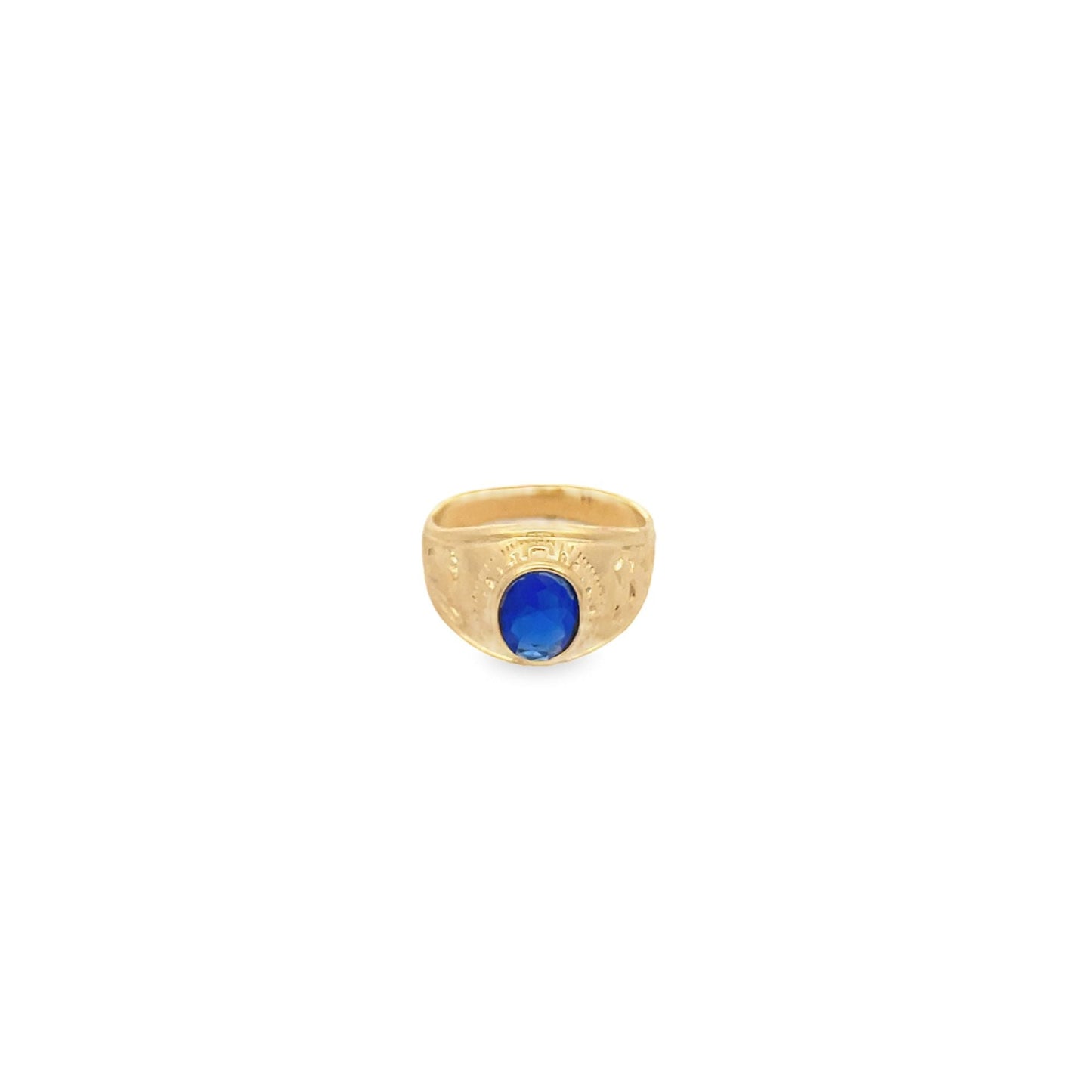 Thick Ring Band With Stone