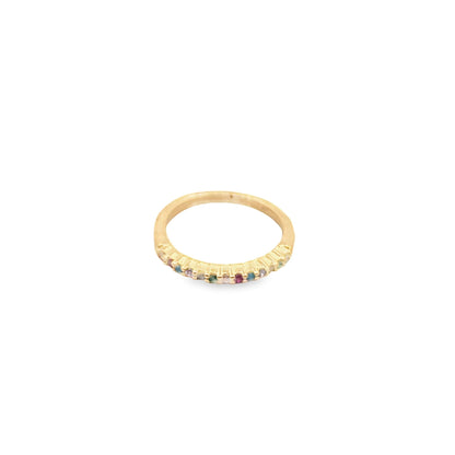 Slim Ring With CZ Stones