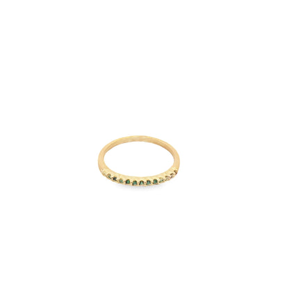 Slim Ring With CZ Stones