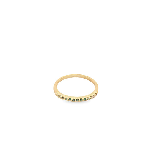 Slim Ring With CZ Stones