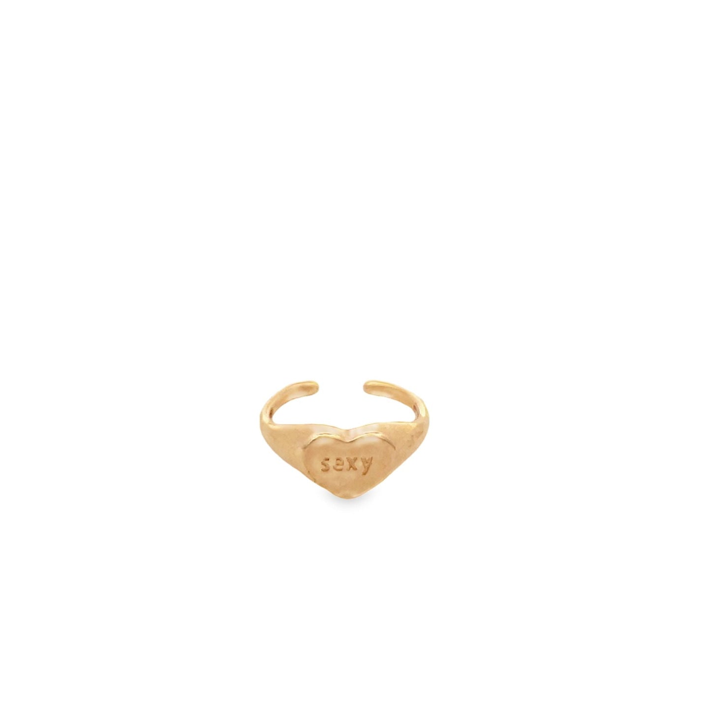 Sexy, Poppin, Rich B**ch, Ironic Heart Shaped Ring