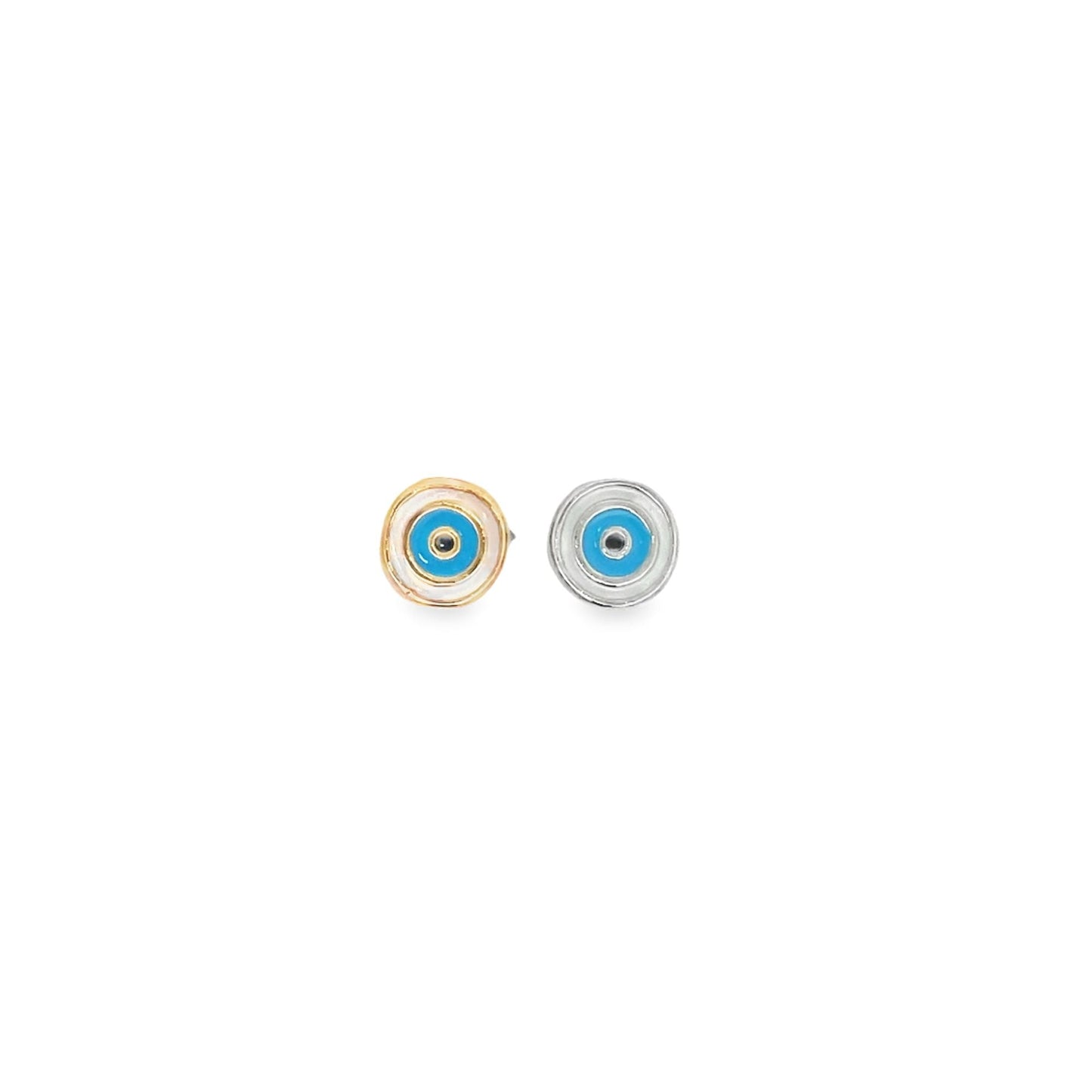 Good Luck Enamel Light Blue Evil Eye Protection Pendant