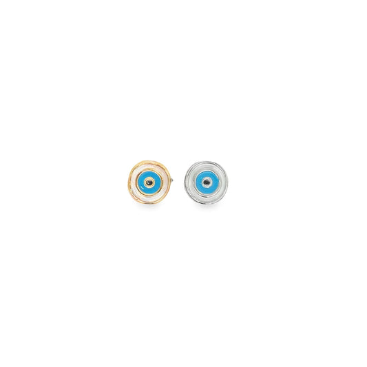 Good Luck Enamel Light Blue Evil Eye Protection Pendant