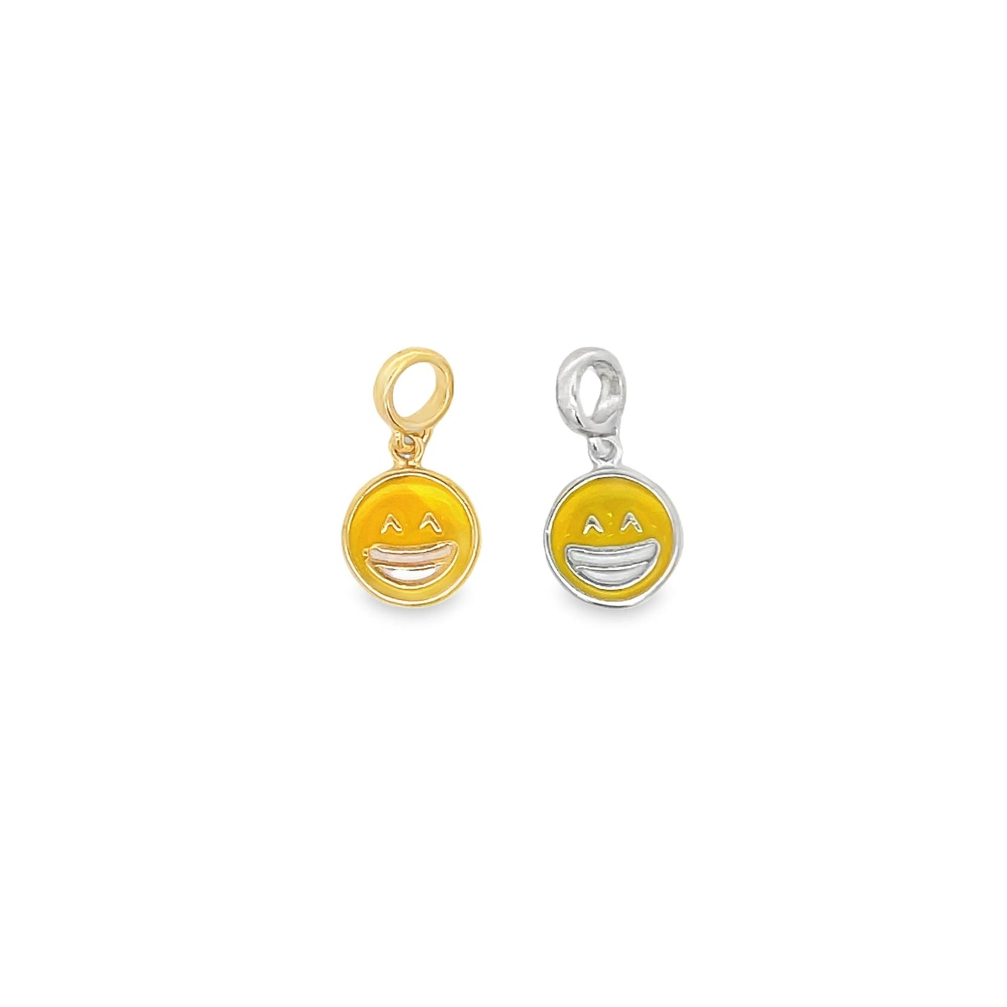 Happy Face Enamel Emoji Charm Pendant