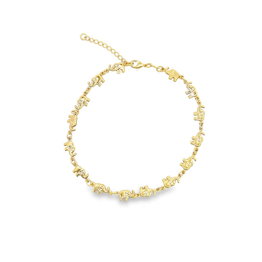 Elephant Charm Chain Bracelet