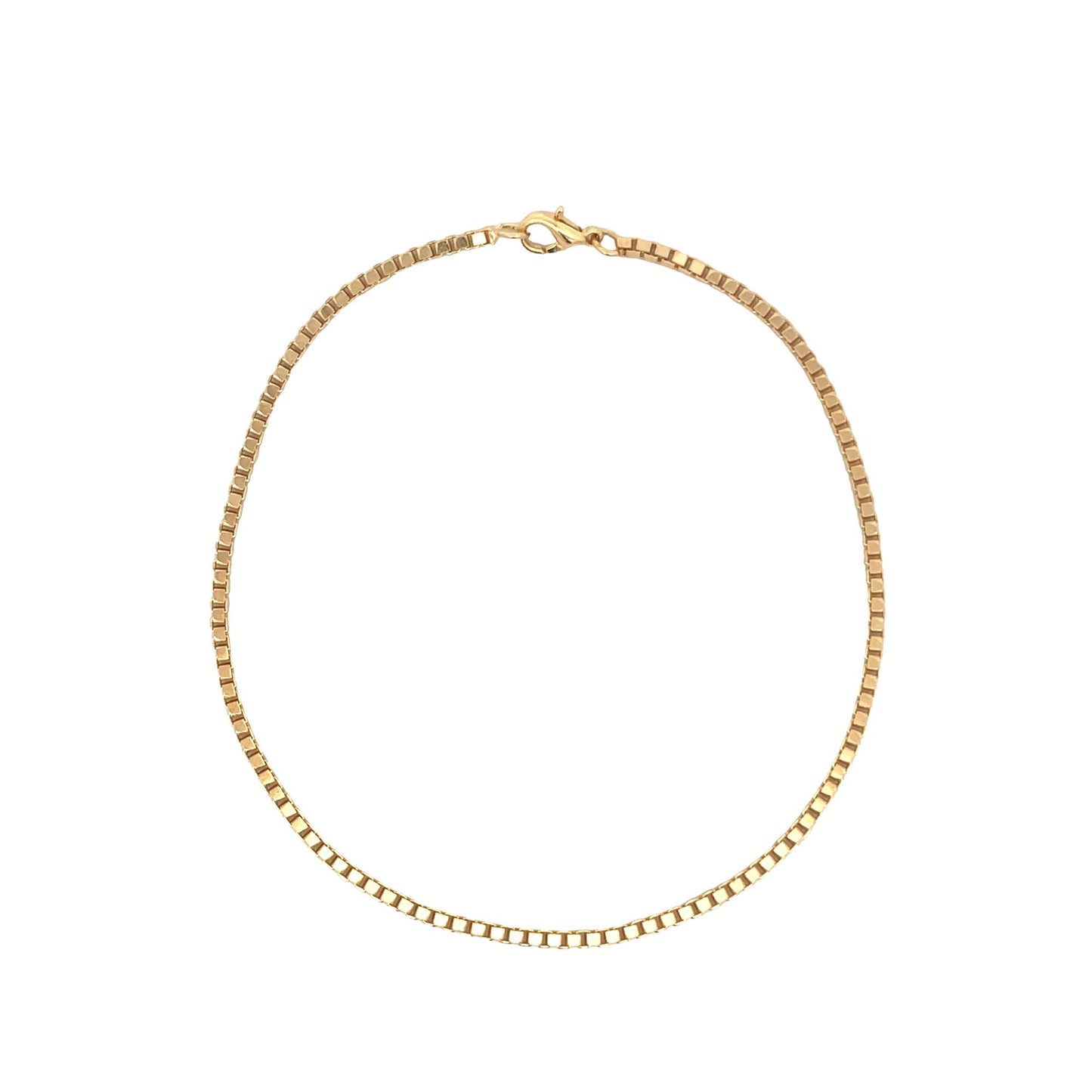 2mm Box Chain Bracelet