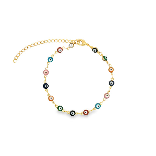 Multicolor Evil Eye Bracelet