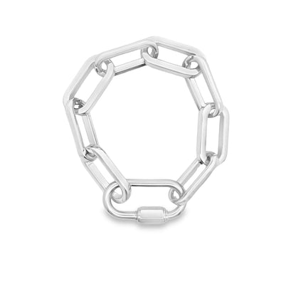 Cable Chunky Large Paperclip Bracelet