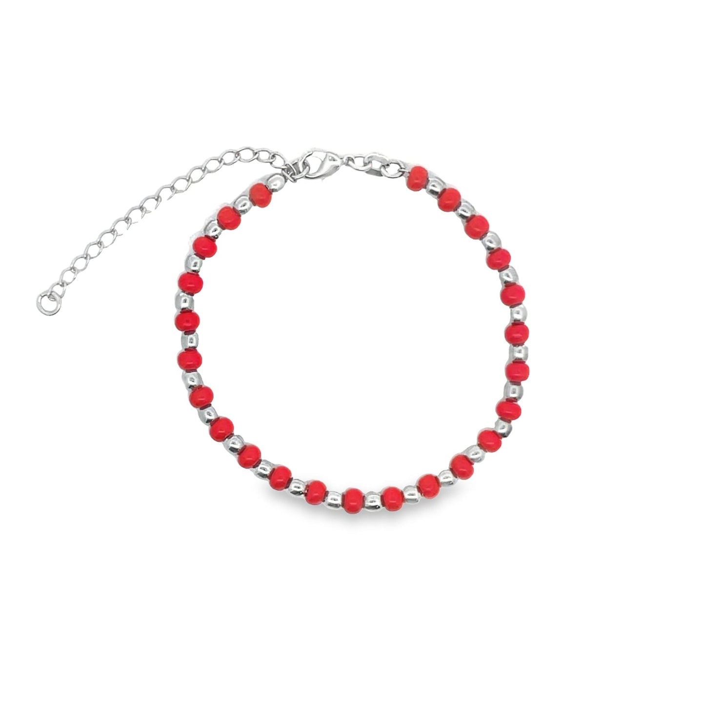 Red & Gold Bead Bracelet