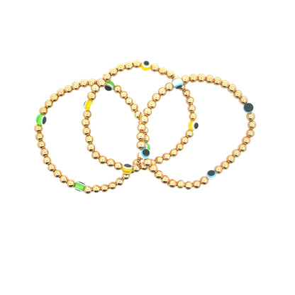 Beaded Evil Eye Bracelet