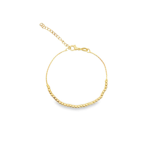 Gold Bead Designed Chain Bracelet