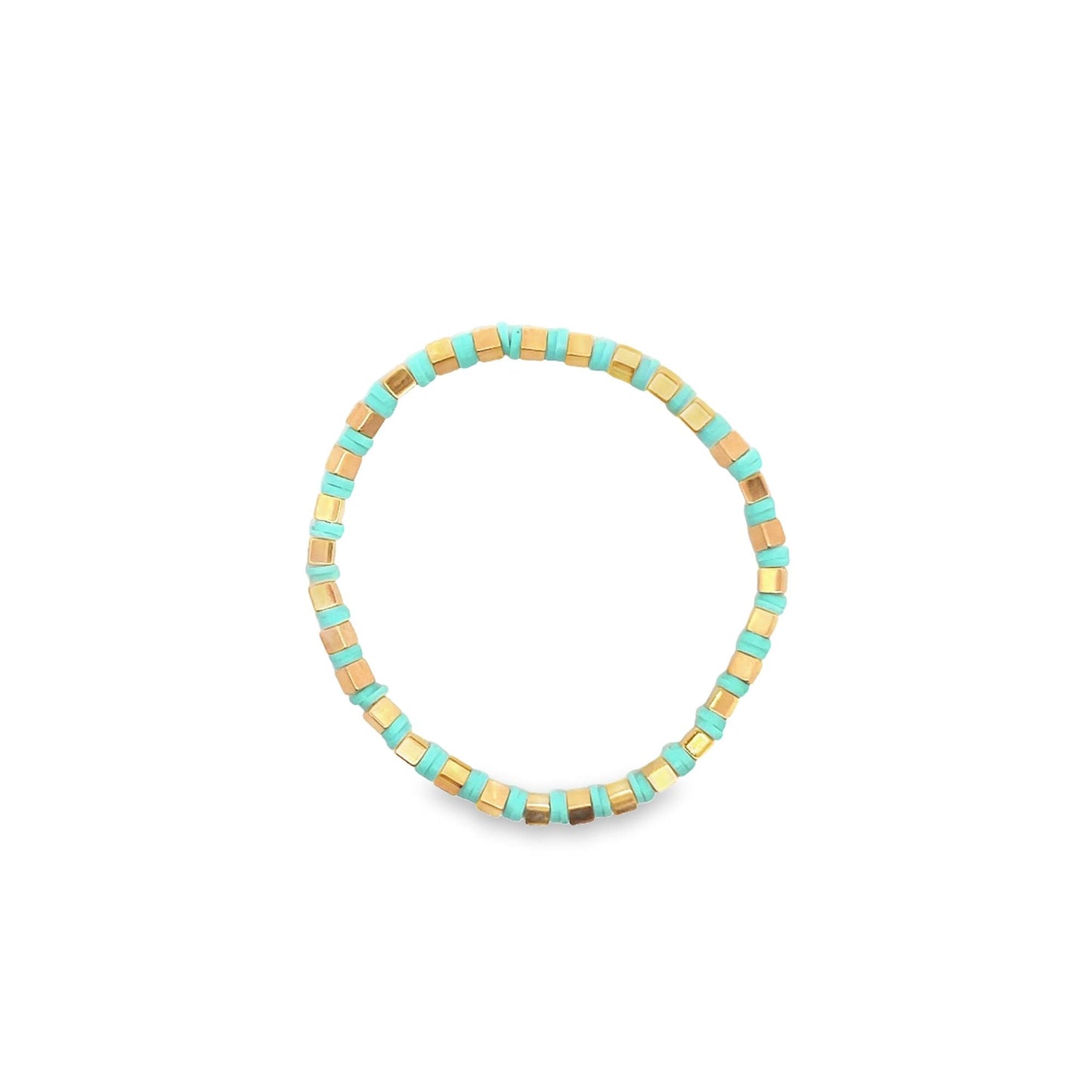 Colorful Polymer Beaded Bracelet