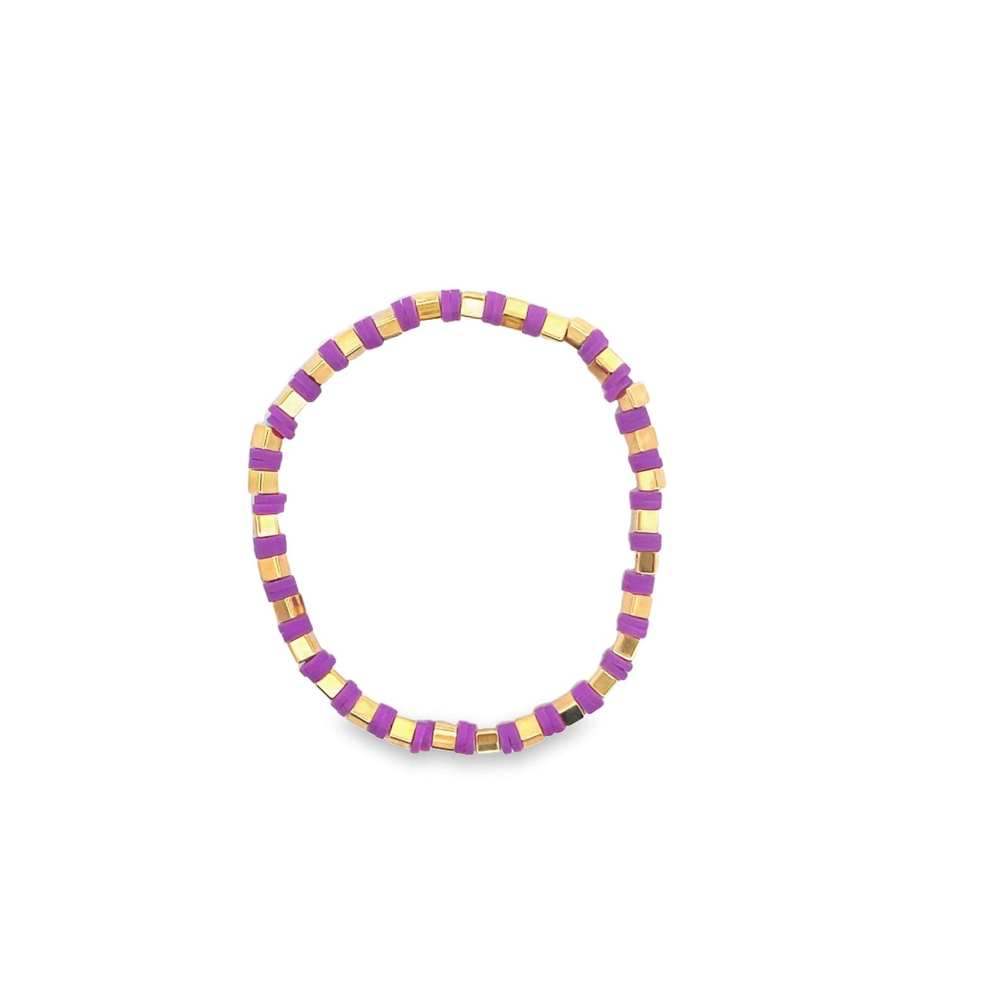 Colorful Polymer Beaded Bracelet