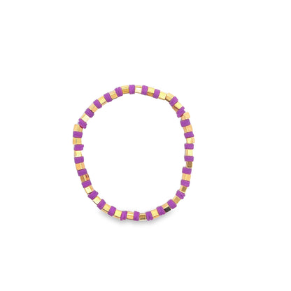 Colorful Polymer Beaded Bracelet