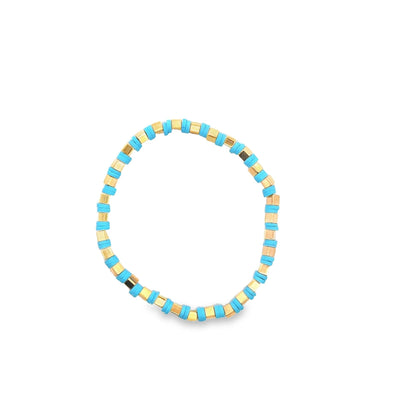 Colorful Polymer Beaded Bracelet