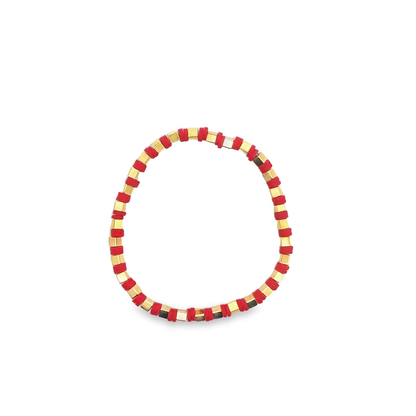 Colorful Polymer Beaded Bracelet
