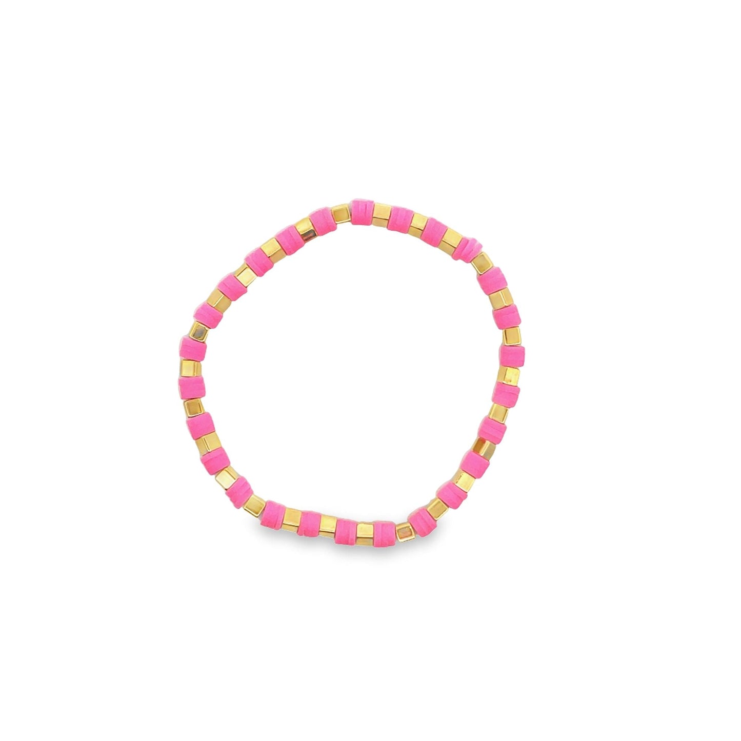 Colorful Polymer Beaded Bracelet